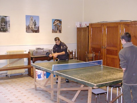 Salle de ping pong
